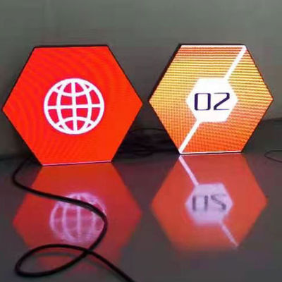 防水 クリエイティブ LED ディスプレイ パネル / インダース ヘクサゴン LED スクリーン