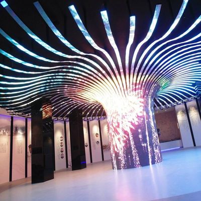広告 スプライシング 柔軟なLEDスクリーン壁 パーソナライズされた曲げたLEDビデオ壁