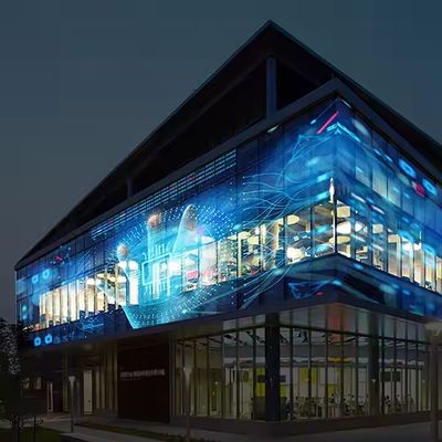 シームレス統合 LED クリスタルフィルムスクリーン 100000 時間 長寿命 15mm 点間隔