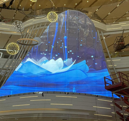 インテリジェント制御 LED クリスタルフィルムスクリーン リモート管理 高画質ディスプレイ