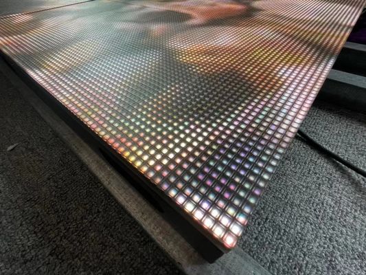 CEインタラクティブなLEDフロアパネル,ライトアップダンスフロアタイル LED 500mm*500mm