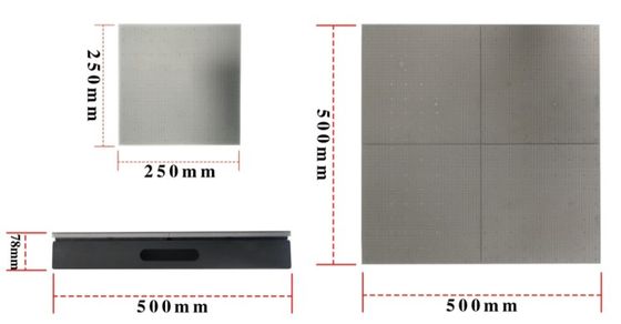 DM-R PH2.9 LED照明床タイル 500mmx1000mm 室内・屋外用