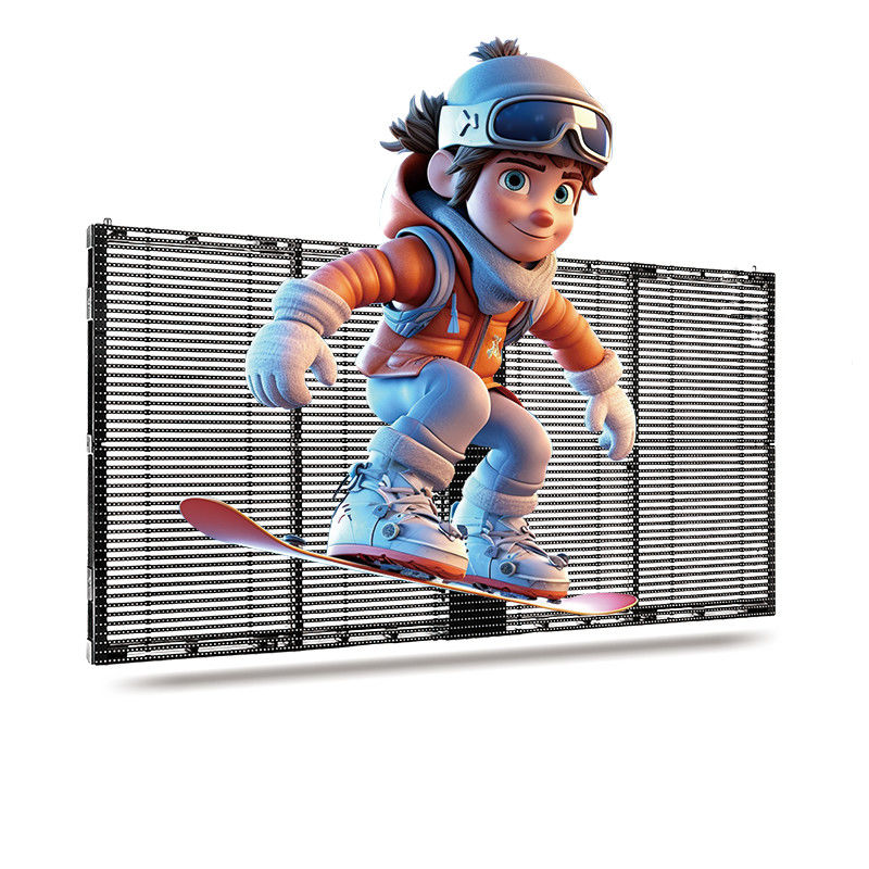 透明LEDディスプレイ HT 500*1000 マルチインストール方式 3D 透明ビデオウォール