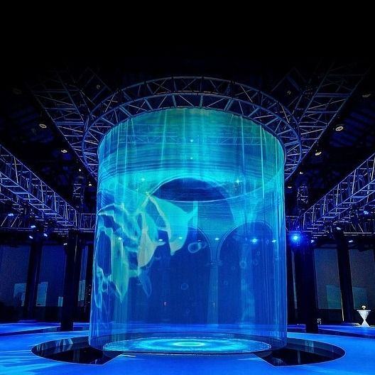 超薄透明LEDクリスタルフィルムスクリーン ショッピングモール用 高明るさ エネルギー